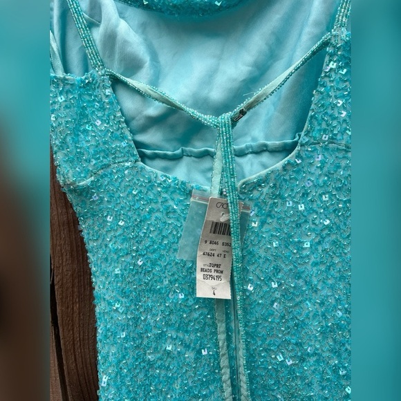 Vintage Cache 90s Y2k Fairy Formal Prom Gown Silk Beaded Sequin Dress NEW 4 - Picture 2 of 5